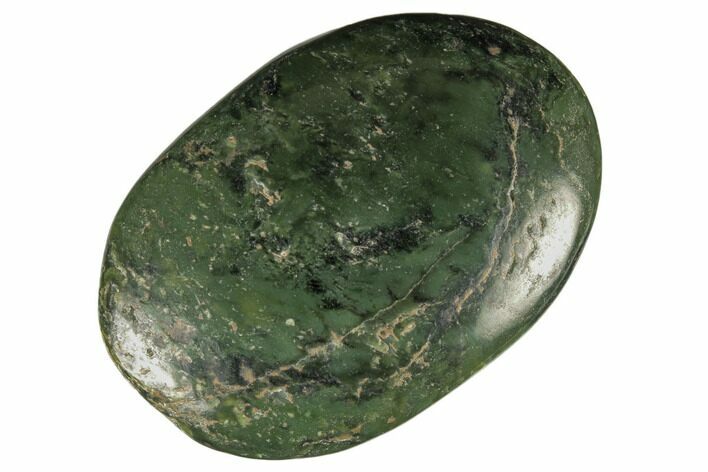 2.65" Polished Jade (Nephrite) Palm Stone - Afghanistan